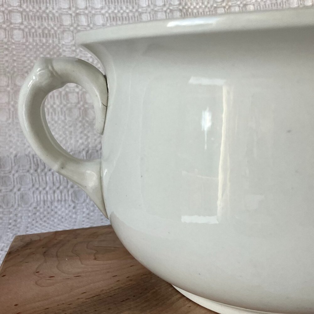 Antique 1800s Ironstone Chamber Pot C S Co. Extra Quality 5.25" Tall - Picture 4 of 11